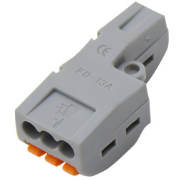 Terminal (1+3) double-sided Lemanso / LMA2623 orange flags (multiple of 25pcs)