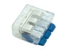 Terminal (3-way) 450V 32A Lemanso / LMA2610 (blue flags) (25pcs)