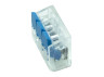 Terminal (3-way) 450V 32A Lemanso / LMA2610 (blue flags) (25pcs)
