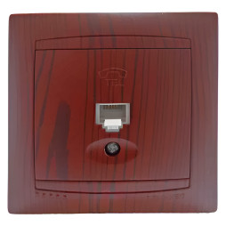 Telephone socket 1 LEMANSO Sakura cherry LMR1525