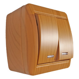 Surface switch 2nd + LED backlight LEMANSO Magnolia alder LMR2110