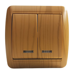 Surface switch 2nd + LED backlight LEMANSO Magnolia alder LMR2110