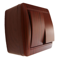 Surface switch 2-way LEMANSO Magnolia cherry LMR2202