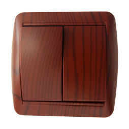 Surface switch 2-way LEMANSO Magnolia cherry LMR2202