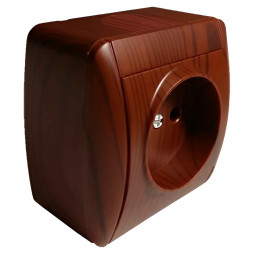 Surface socket 1-way LEMANSO Magnolia cherry LMR2203