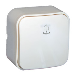 Surface call button LEMANSO Note white LMR2312