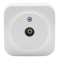 TV socket LEMANSO Note white LMR2314