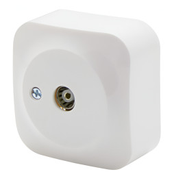 TV socket LEMANSO Note white LMR2314