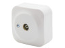 TV socket LEMANSO Note white LMR2314