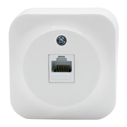 Computer socket 1-way LEMANSO Note white LMR2313