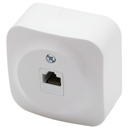 Computer socket 1-way LEMANSO Note white LMR2313
