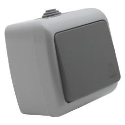 Call button surface-mounted LEMANSO Nemo gray LMR2406