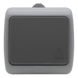 Call button surface-mounted LEMANSO Nemo gray LMR2406