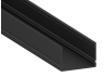 Aluminum profile for LED strip AL-48 2 meters black surface mounted LEDUA