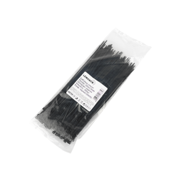 Cable tie locking black 2.5*200mm. (100pcs pack)