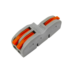 Connecting terminal (1+2) double-sided LMA2621 orange. flags Lemanso