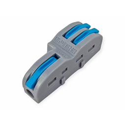 Connecting terminal (1+2) double-sided LMA2622 blue flags Lemanso