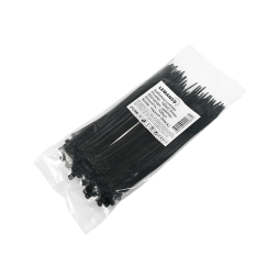 Cable tie locking black 2.5*150mm. (100pcs pack)