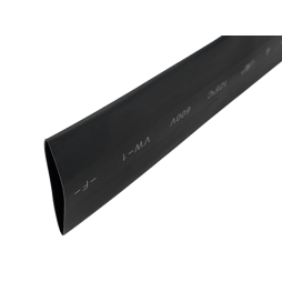 Heat shrink D=25.0mm/1m coef. 2:1 black Lemanso