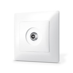 TV socket single television white TITANUM STANDARD