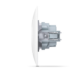 Single socket with grounding and cover white TITANUM STANDARD