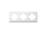 Frame white 3 places horizontal TITANUM STANDARD