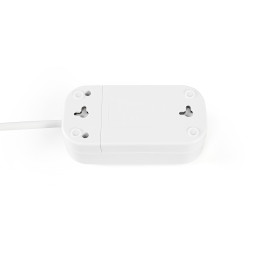 Extension cord with grounding 2 sockets 3m (3x1.5mm) white TITANUM STANDARD