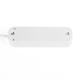 Extension cord with grounding 4 sockets 3m (3x1.5mm) white TITANUM STANDARD