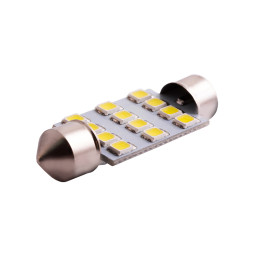 LED car lamp S85-39mm-12smd 2835 white 12V LEDUA