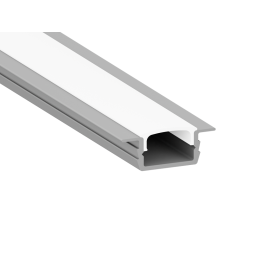 Aluminum profile for LED strip AL-01-2 2 meters anodized recessed LEDUA