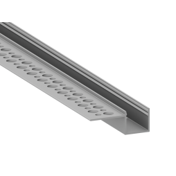 Aluminum profile for LED strip for plasterboard AL-49 3 meters anodized under plaster LEDUA