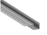 Aluminum profile for LED strip for plasterboard AL-49 3 meters anodized under plaster LEDUA