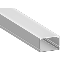 Aluminum profile for LED strip AL-48 2 meters anodized overhead LEDUA