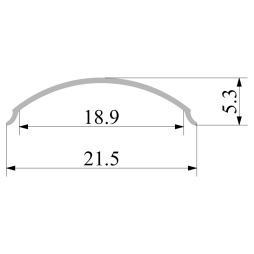 AL-06 Opal matte diffuser 3m LEDUA