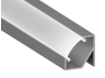 Aluminum profile for LED strip AL-74 2 meters anodized corner LEDUA