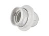 E27 plastic lampholder /thread-ring+locking ring/ white YK766