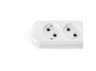 Extension socket without grounding 4 sockets white TITANUM STANDARD