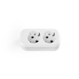 Extension strip with grounding 2 sockets white TITANUM STANDARD
