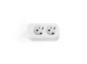 Extension strip with grounding 2 sockets white TITANUM STANDARD