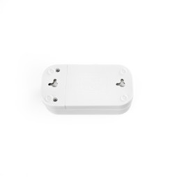 Extension strip with grounding 2 sockets white TITANUM STANDARD