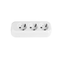 Extension strip with grounding 3 sockets white TITANUM STANDARD