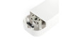 Extension strip with grounding 3 sockets with button white TITANUM STANDARD