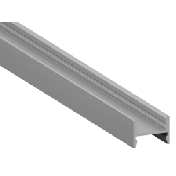 Aluminum profile for LED strip AL-123 LPS12 2 meters anodized surface mounted/suspended LEDUA