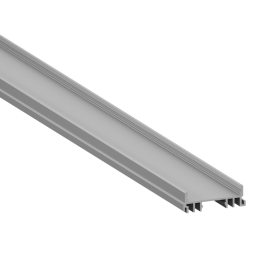 Aluminum profile for LED strip AL-126 LSS 2 meters anodized LEDUA