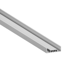 Aluminum profile for LED strip AL-129 LSO 2 meters anodized LEDUA