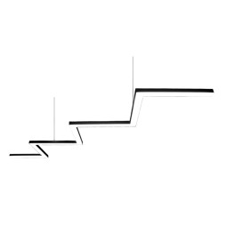 LED pendant, ceiling lamp "Levin" 500*7 anodized LEDUA (lamp housing)