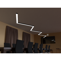 LED pendant, ceiling lamp "Levin" 500*7 anodized LEDUA (lamp housing)