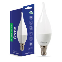 LED lamp Feron LB-737 6W E14 4000K candle in the wind