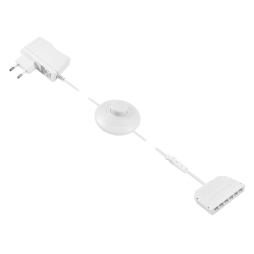 Driver set 12W+foot switch+junction box 6 outputs, white 12V LEDUA