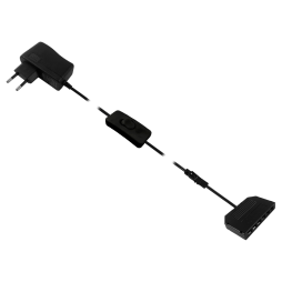 Driver set 12W+hand switch+junction box 6 outputs, black 12V LEDUA